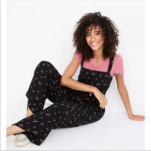Madewell Black Floral Jumpsuit